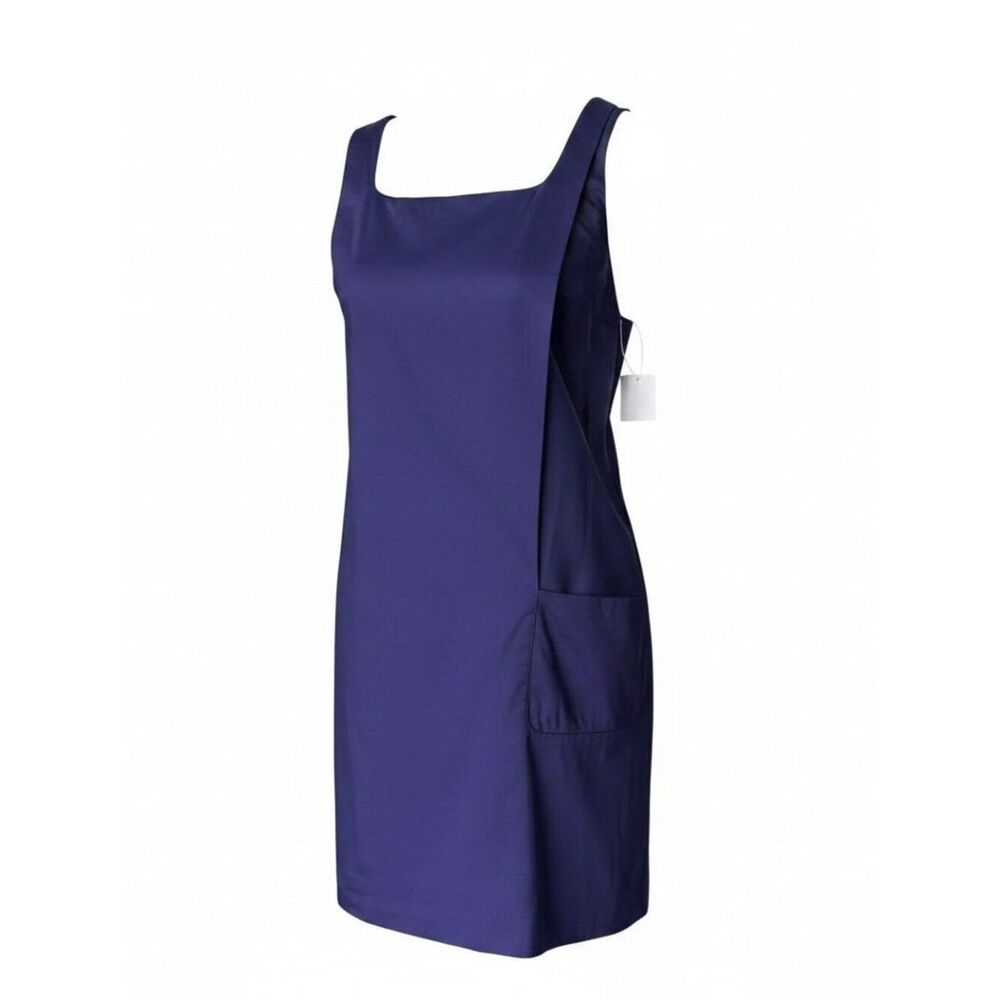 Moschino Aeffe Navy Shift Dress Mesh Panel NWT Size 4 Vintage